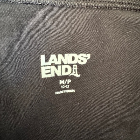 Lands End Black Stretch Pants Size Medium Petite - Picture 4 of 7